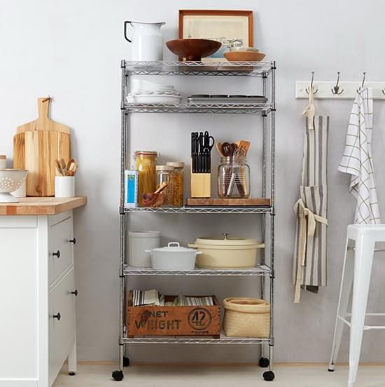 bathroom wire shelf