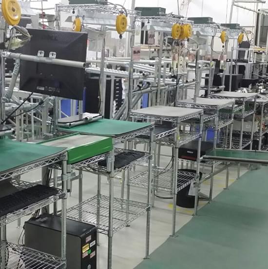 factory ESD SMT wire shelving