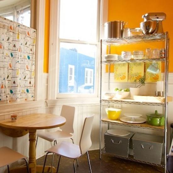 chrome kitchen shelving