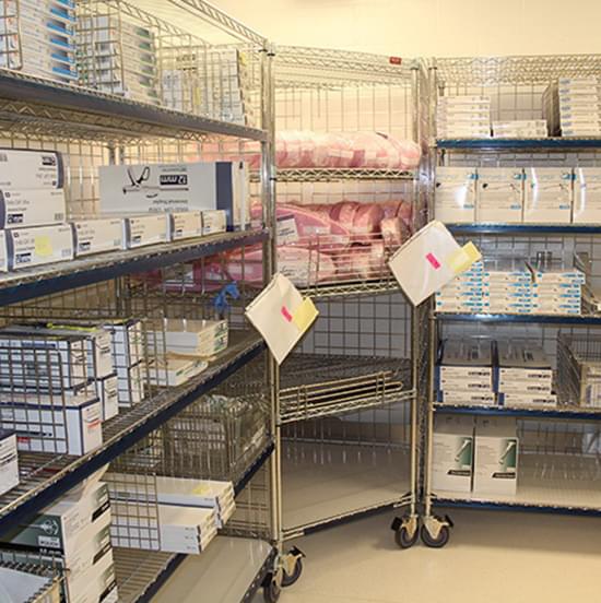 healthcare wire shelving