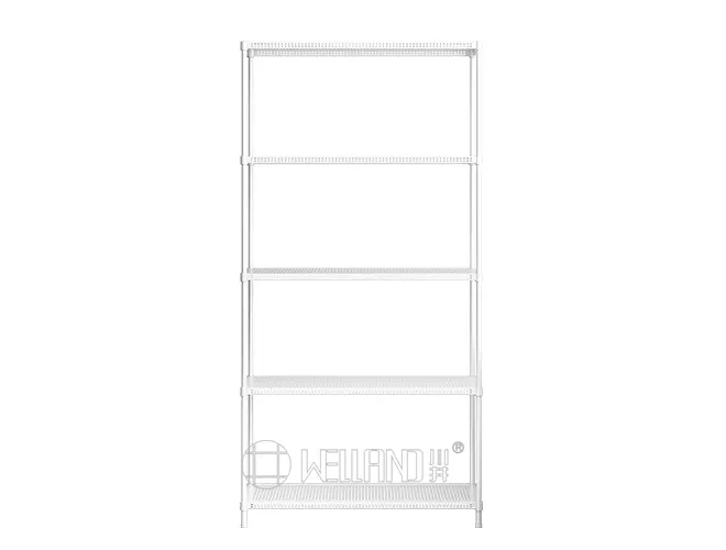 Heavy-Duty 5-Tier Wire Rack, White  New Ventilated & Adjustable Storage Solution (6)