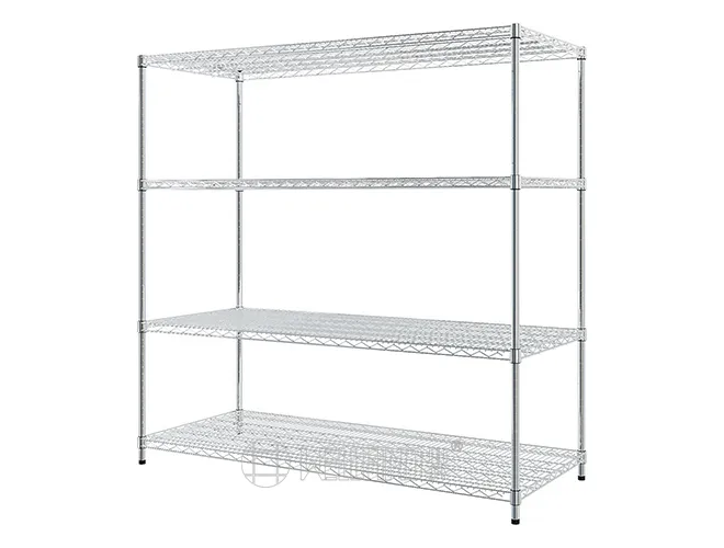 Heavy Duty Chrome Wire Shelving - Custom Industrial Storage Rack for Garage & Warehouse (4)