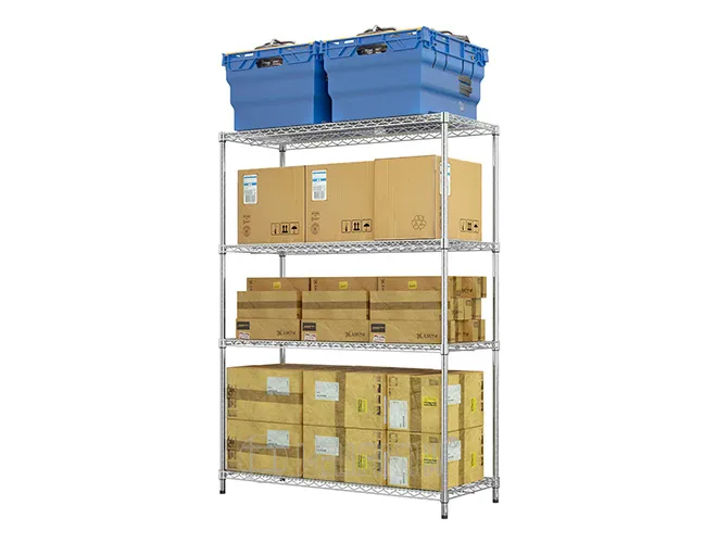 Maximum Strength Chrome Shelving - Adjustable Heavy-Duty Rack for Industrial Storage Needs (3)