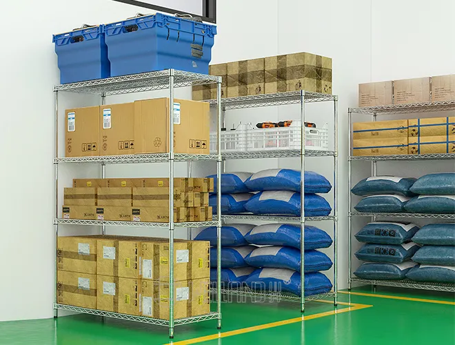 Maximum Strength Chrome Shelving - Adjustable Heavy-Duty Rack for Industrial Storage Needs (2)