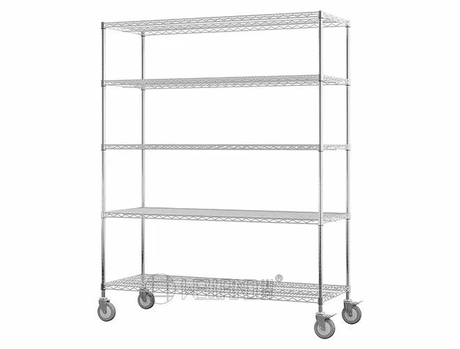 Heavy-Duty Chrome Wire Shelving - Commercial Kitchen & Warehouse Racks (3)