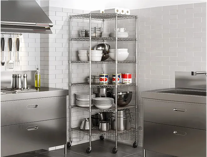 Movable Food-Grade Mesh Racks for Commercial Kitchens（1）