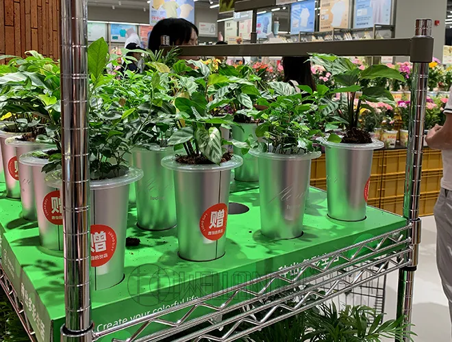 3 Tier Plant Trolleys Promotion Shelving (3)