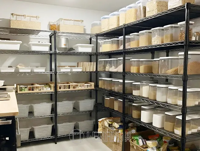 6 Tiers NSF Approved 350kg Heavy Duty Warehouse Storage Metal Wire Shelf