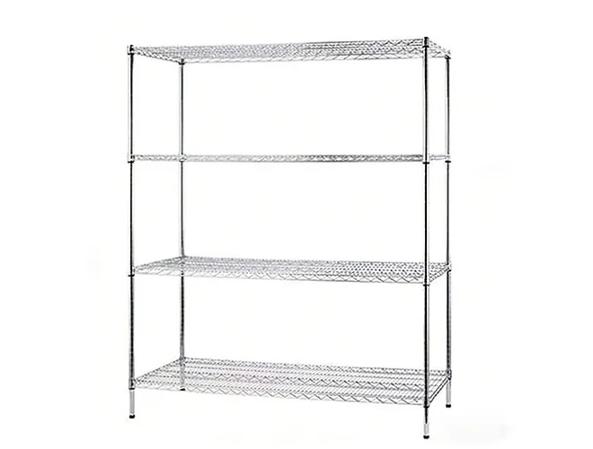 Chrome Plated 4 Layers Pharmacy Drugstore Metal Display Shelf Rack