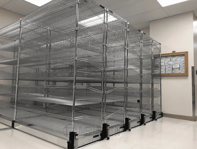 Heavy-Duty 7-Shelf Chrome Utility Cart with Adjustable Dividers （2）