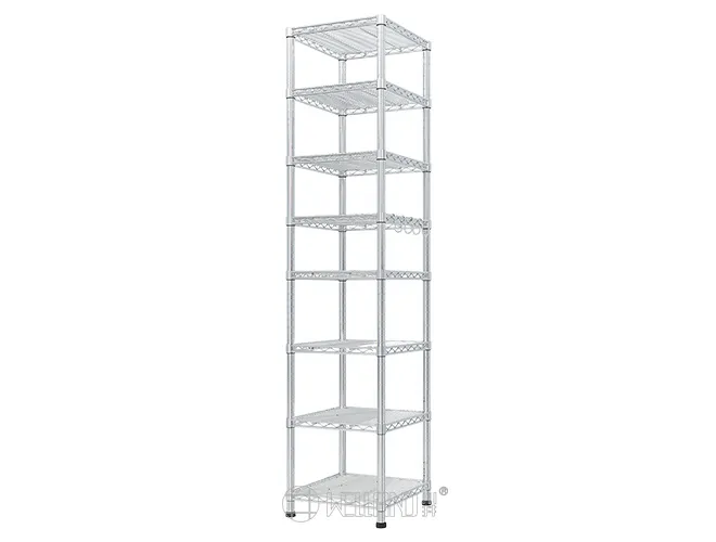 Space-Saving 8-Tier Corner Shelf Unit  Modular Wire Rack for Kitchen, Garage & Bathroom（6）