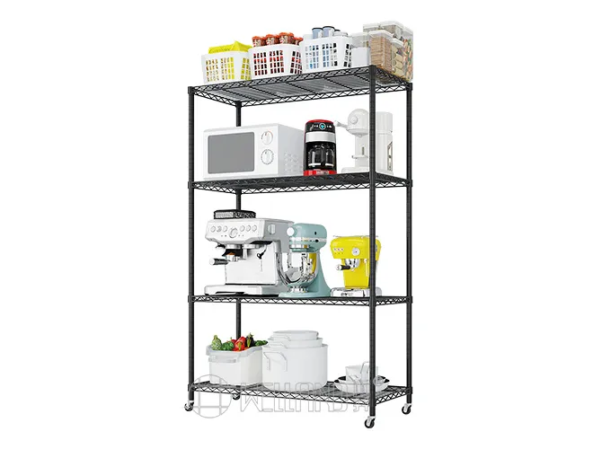 3-Tier Rolling Storage Cart  Heavy-Duty Shelving for Appliances, Pantry, or Indoor Plants（1）