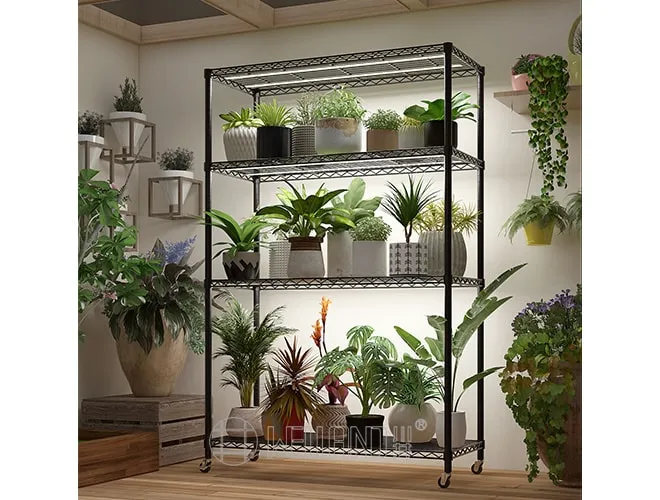 3-Tier Rolling Storage Cart  Heavy-Duty Shelving for Appliances, Pantry, or Indoor Plants（3）