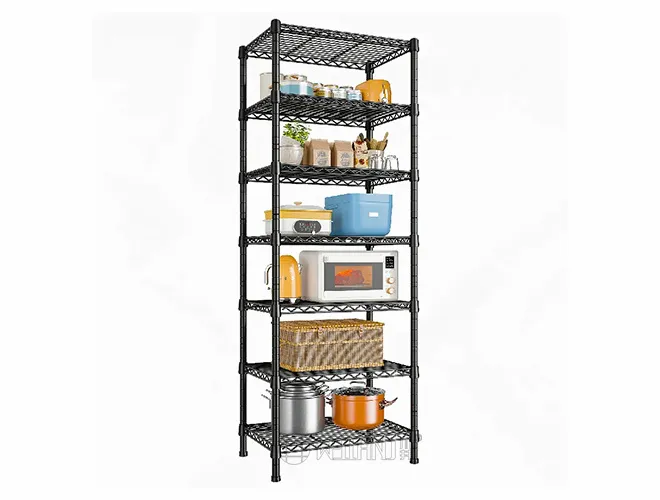 7-Tier Wire Storage Shelves - Extra Tall Metal Rack for Home & Garden（1）