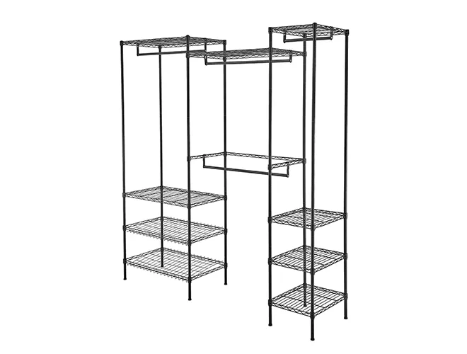 Large Size Black Clothes Wardrobe - Walk-In Closet Alternative（4）