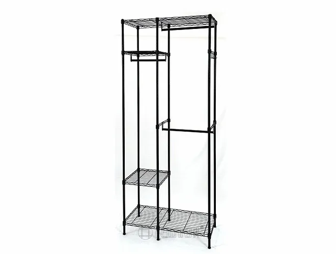 New Design Black Wire Garment Rack - Modern Clothes Organizer（3）