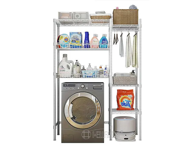 6-Tier Washing Machine Rack - Tall Laundry Room Shelves（1）