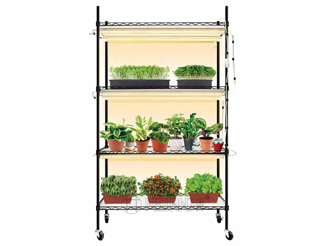 4-Tier Indoor Growing Rack with Light - Plant Stand with Grow Light(1)