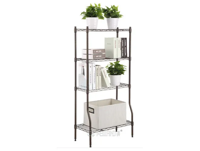 4-Tier Wire Book Rack - Magazine & Book Organizer(1)