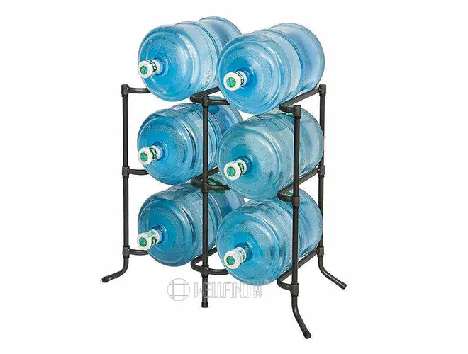 6-Bottle Water Storage Rack - Floor Standing Water Holder(1)