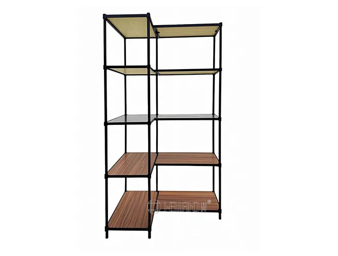 10-Tier L-Shaped Bamboo Fiberboard Rack - Add On Storage Unit(1)