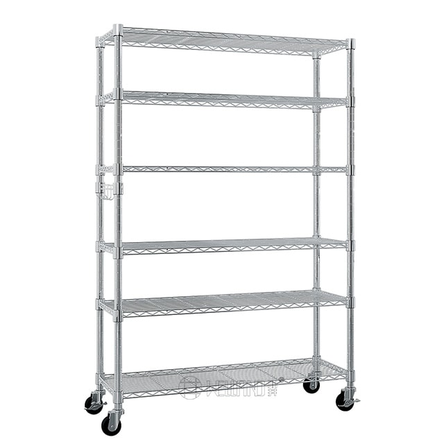 null 6-Tier Chrome Wire Shelving with Wheels (2).jpg